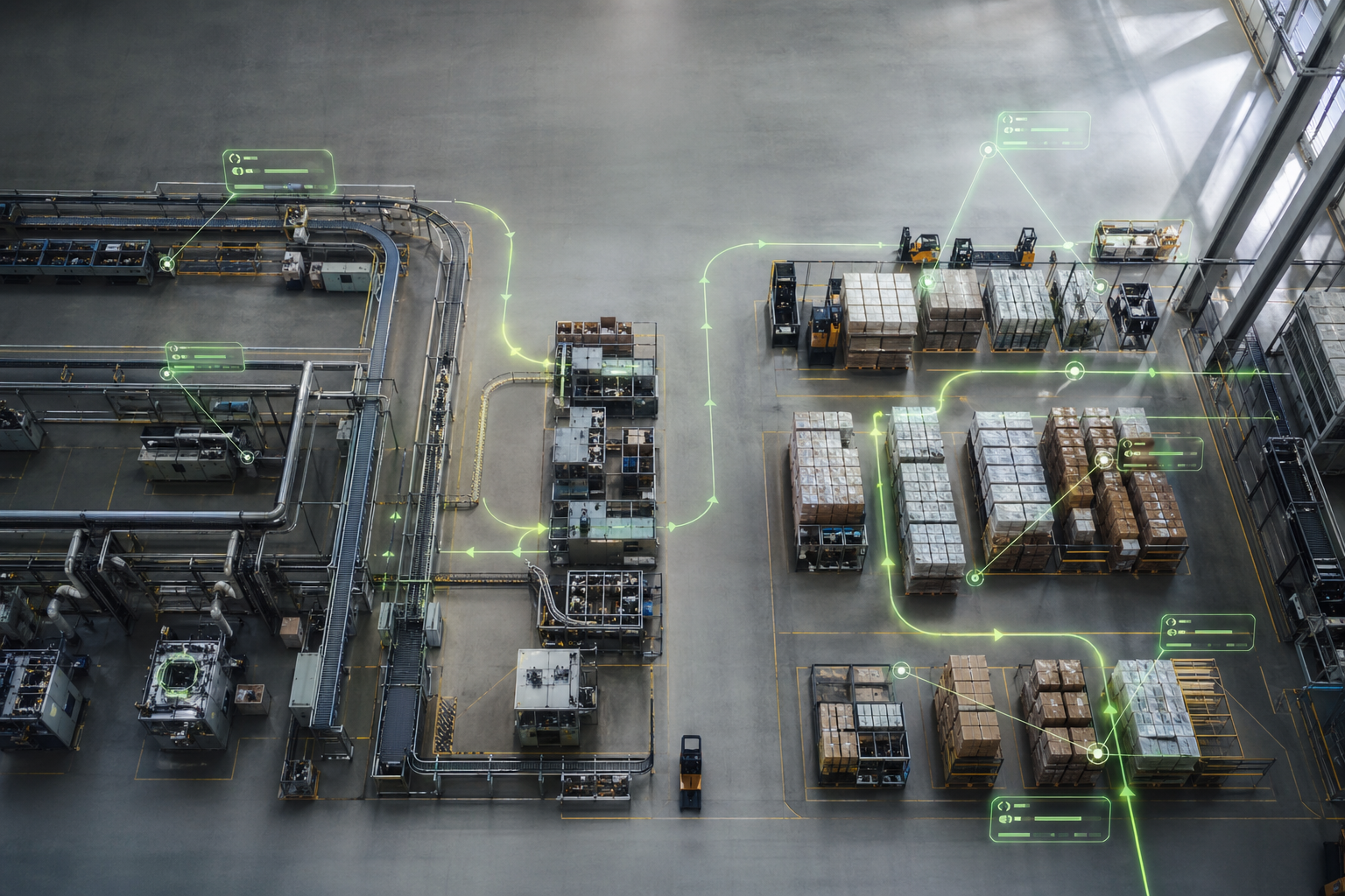 MDIP intelligence layered onto a manufacturing facility